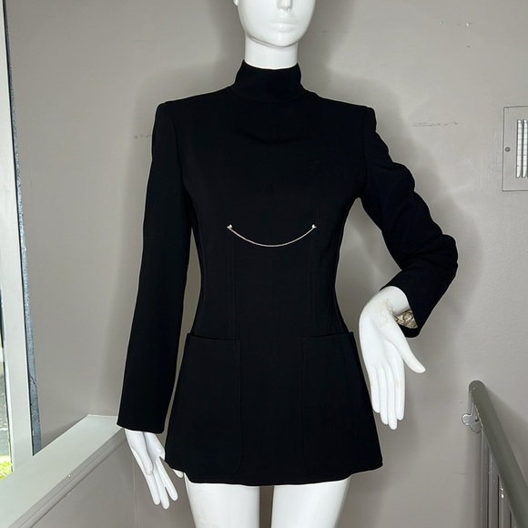 Jean Paul Gailtier Sz 4 Very Limited Edition Full Back Zip Jacket Micro Dress - Picture 1 of 12